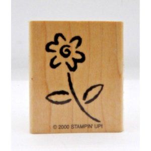 Stamp  Flower Image  Stampin' Up! ©2000  1¾" x 1½" Stylized Flower